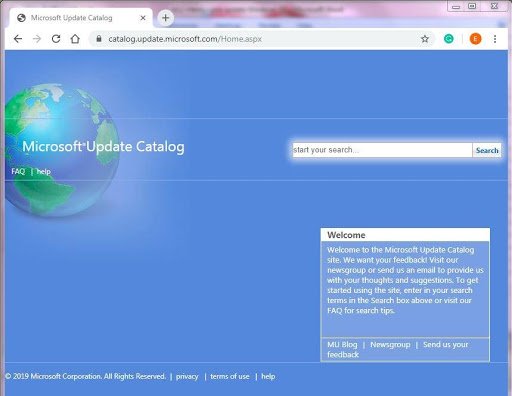 Catalog Update Windows