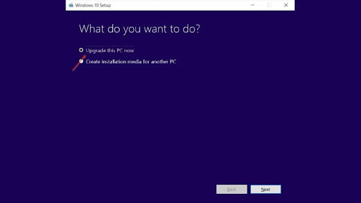 Langkah update windows 10