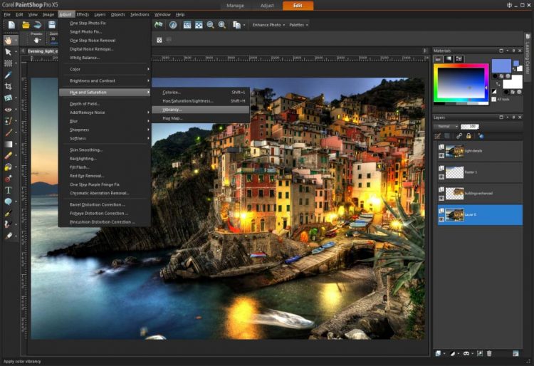 Editing Foto di PaintShop Pro