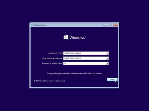 instalasi windows 10