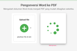 memproses word ke pdf