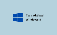 Cara Aktivasi Windows 8