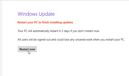 Restart komputer