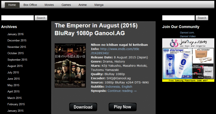 cara download film di ganool