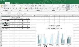 cara membuat grafik di excel selesai