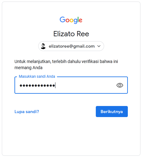 Password Gmail Lama