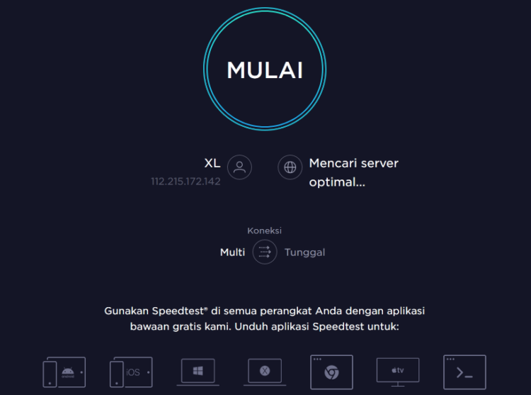 Tes Kecepatan Internet