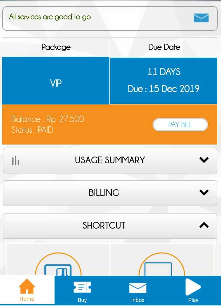 cek tagihan first media di dashboard