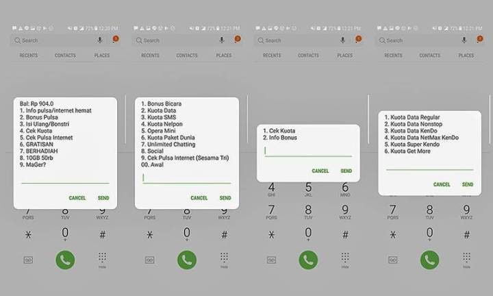 Cek Kuota 3 dengan Dial Phone