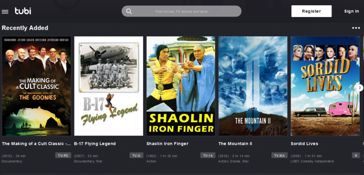 Nonton Film Online di Tubi TV