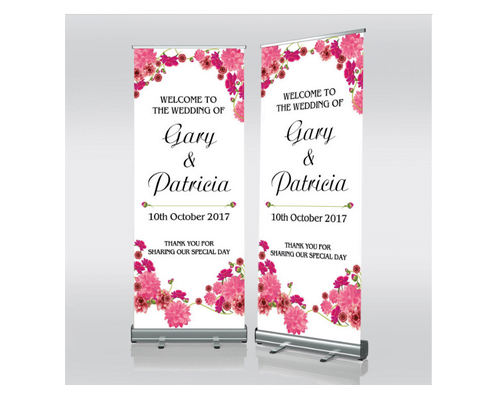 Banner Pernikahan Full Flower