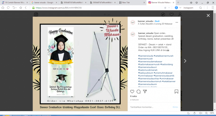 Banner Wisuda Background Putih