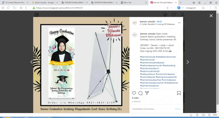 Banner Wisuda Background Putih