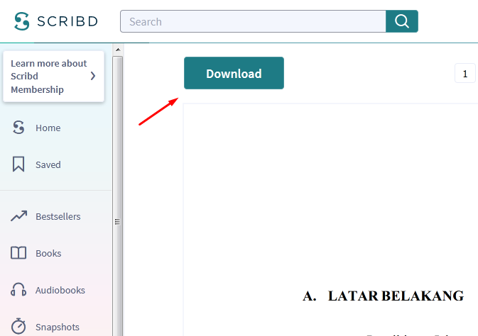 Cara Download File di Scribd