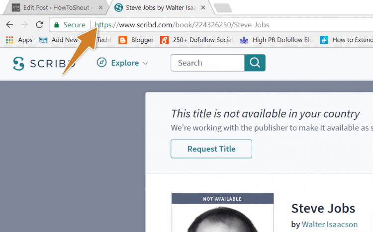 Generate Link Scribd