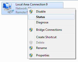 Local area network connection