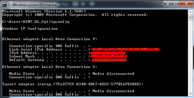 Melihat IP Laptop