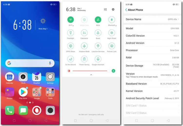 Performa Oppo A5s