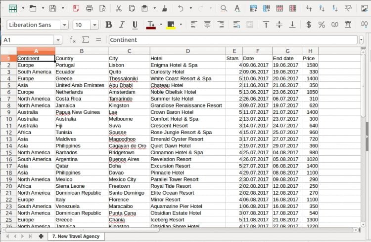 Tabel Excel
