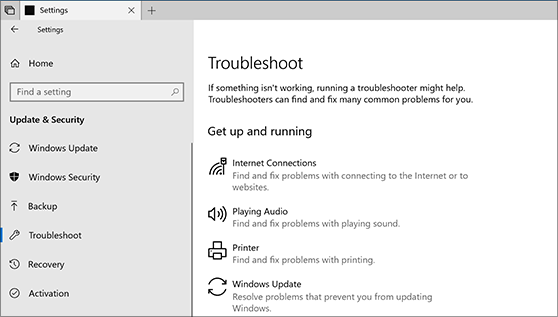 Windows Troubleshooter