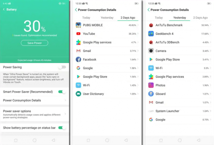 oppo a5s battery life