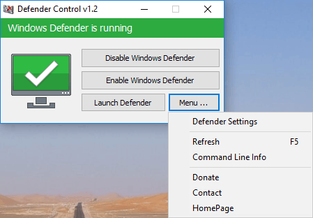 Defender Control