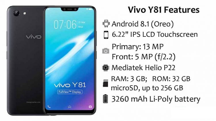 Spesifikasi Vivo Y81