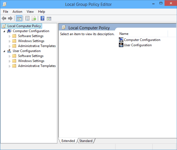 Local Group Policy