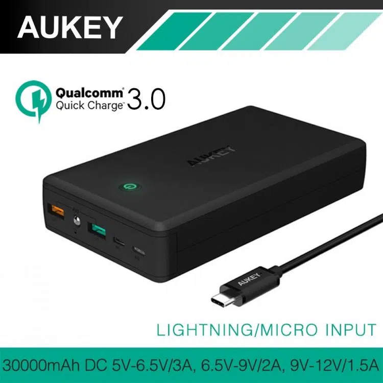 Aukey Quick Charger 3.0 Pb-T9 Power Bank 19.000 Mah
