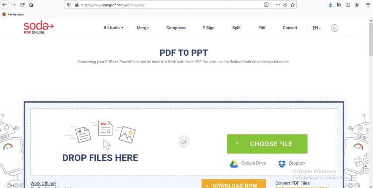 Buka browser dan masukkan alamat httpssodapdfcompdftoppt di address bar lalu tekan Enter Go