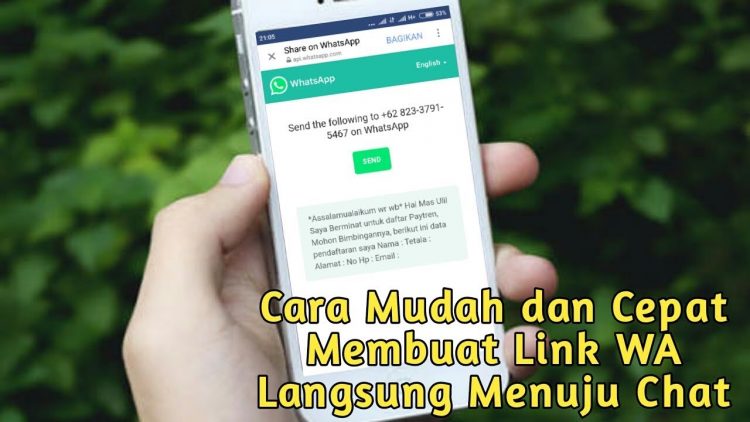 Cara Membuat Link WhatsApp secara Manual