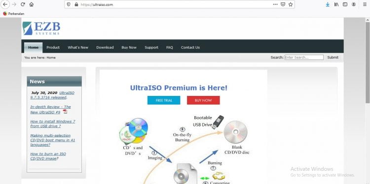 Jika belum memasangnya di laptop, Anda bisa mendownload terlebih dahulu di URL berikut