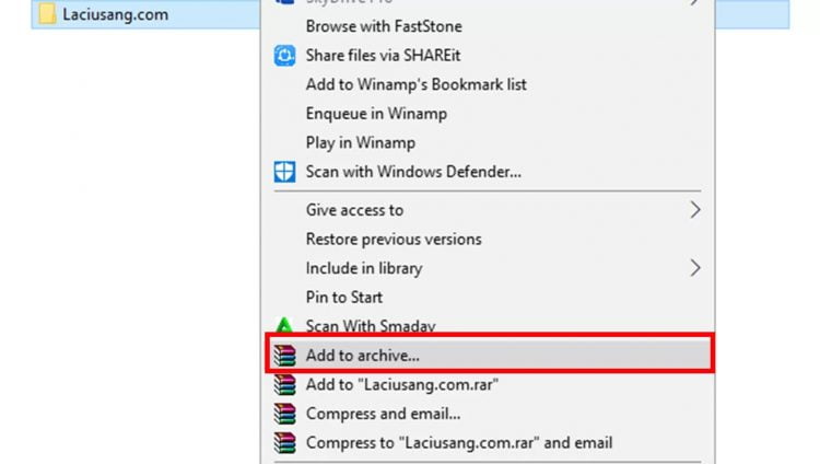 Jika sudah ketemu file yang ingin dijadikan ISO, klik kanan lalu pilih Add to archive