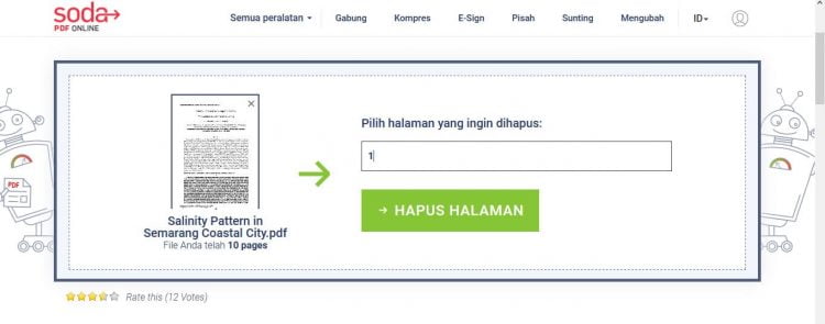 Jika sudah semuanya, klik Hapus Halaman dan tunggu prosesnya hingga selesai