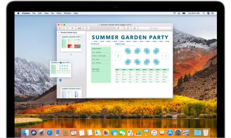 Preview di Mac