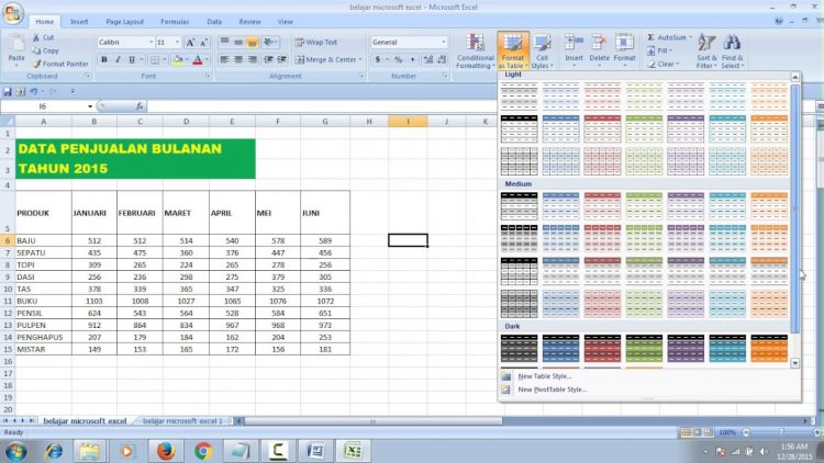 Rumus Perkalian Excel Melibatkan Nilai Konstanta