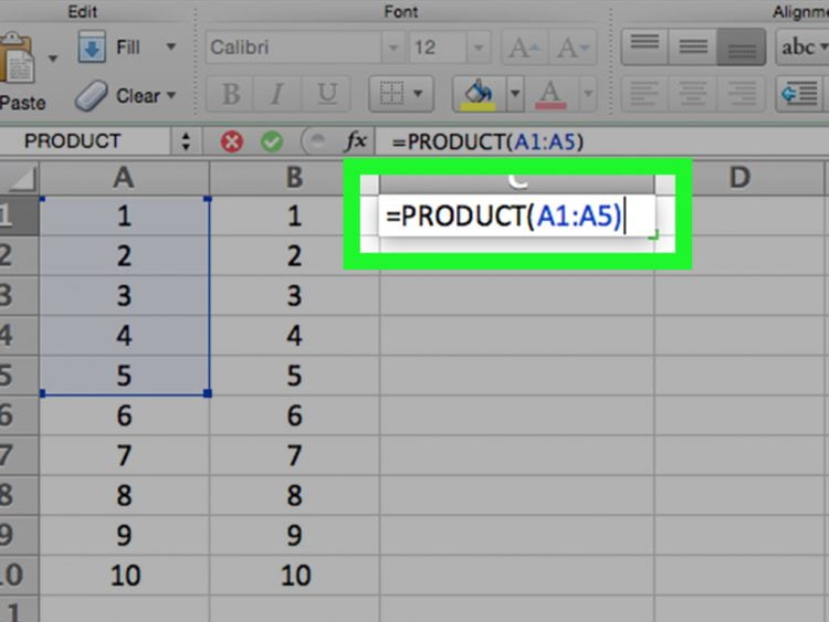Rumus Perkalian Excel Menggunakan Fungsi Product