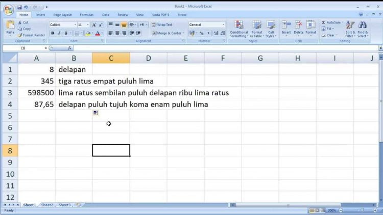 Rumus Terbilang Excel untuk Menuliskan Angka