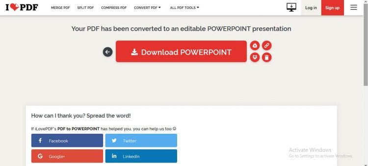 Selanjutnya tunggu proses konversi hingga selesai, jika sudah Anda bisa tap Download untuk menyimpannya ke PC atau smartphone