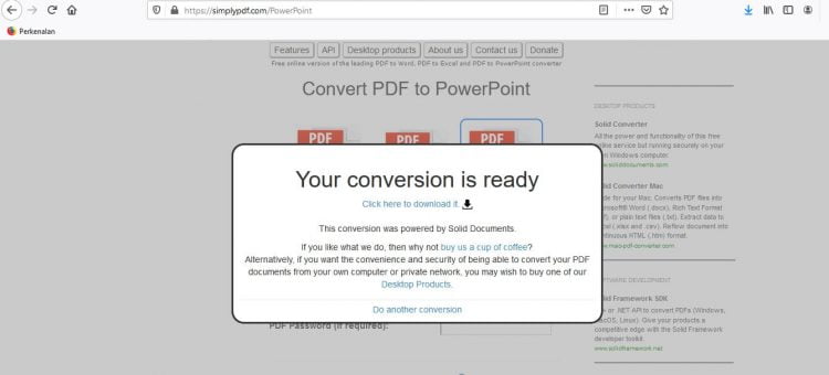 Tunggu hingga selesai lalu klik Download untuk menyimpannya ke memori perangkat