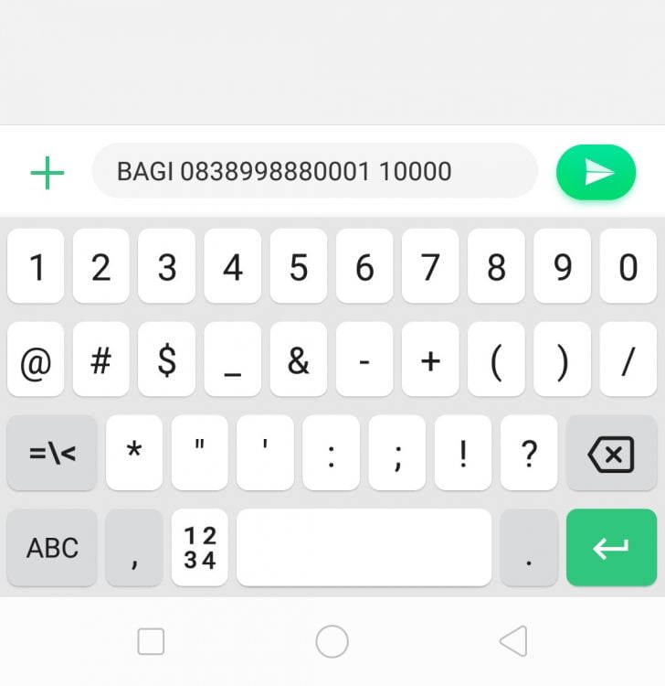 Cara transfer pulsa XL Via Pesan SMS