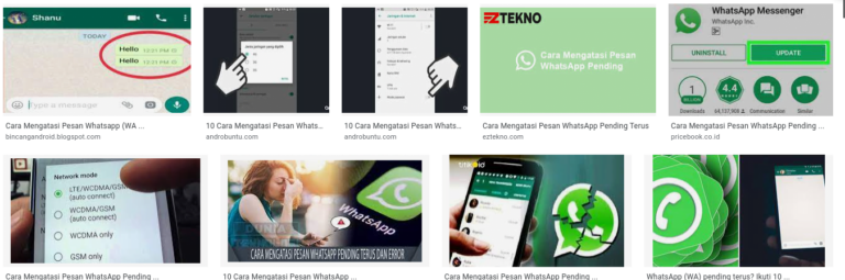 10 Cara Mengatasi Pesan WhatsApp Pending Terus
