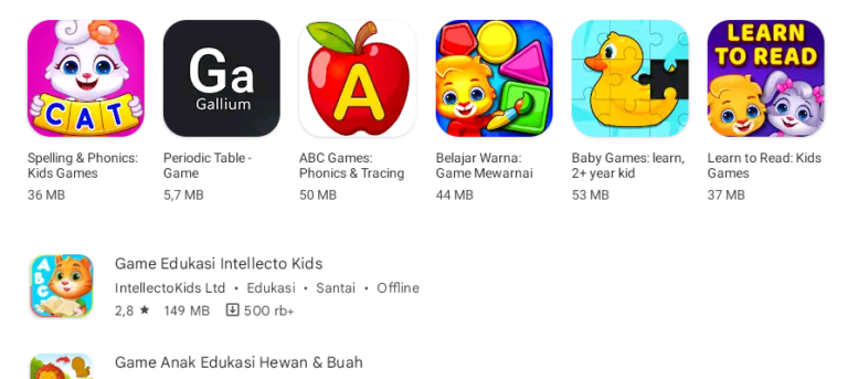 10 Rekomendasi Game Edukasi Terbaik