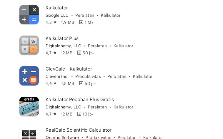 10 rekomendasi aplikasi kalkulator terbaik