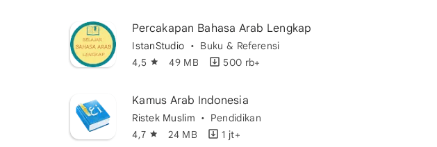 aplikasi belajar Bahasa Arab terbaik