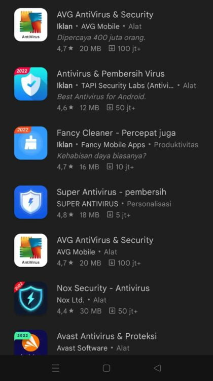 10 Aplikasi Antivirus Gratis Terbaik di HP Android