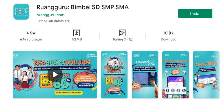 10+ Rekomendasi Aplikasi Terbaik untuk Belajar