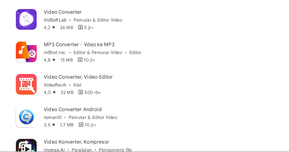 Aplikasi Video Converter Terbaik 