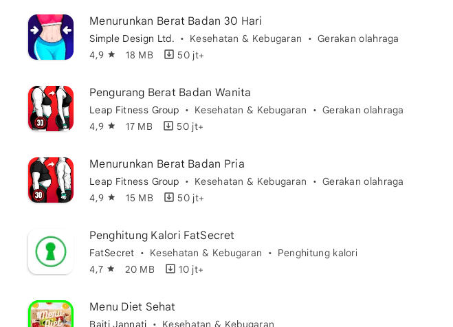 10 rekomendasi aplikasi untuk membantu program diet terbaik