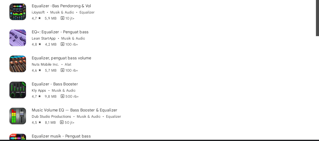 10 Rekomendasi Aplikasi Audio Equalizer Terbaik 